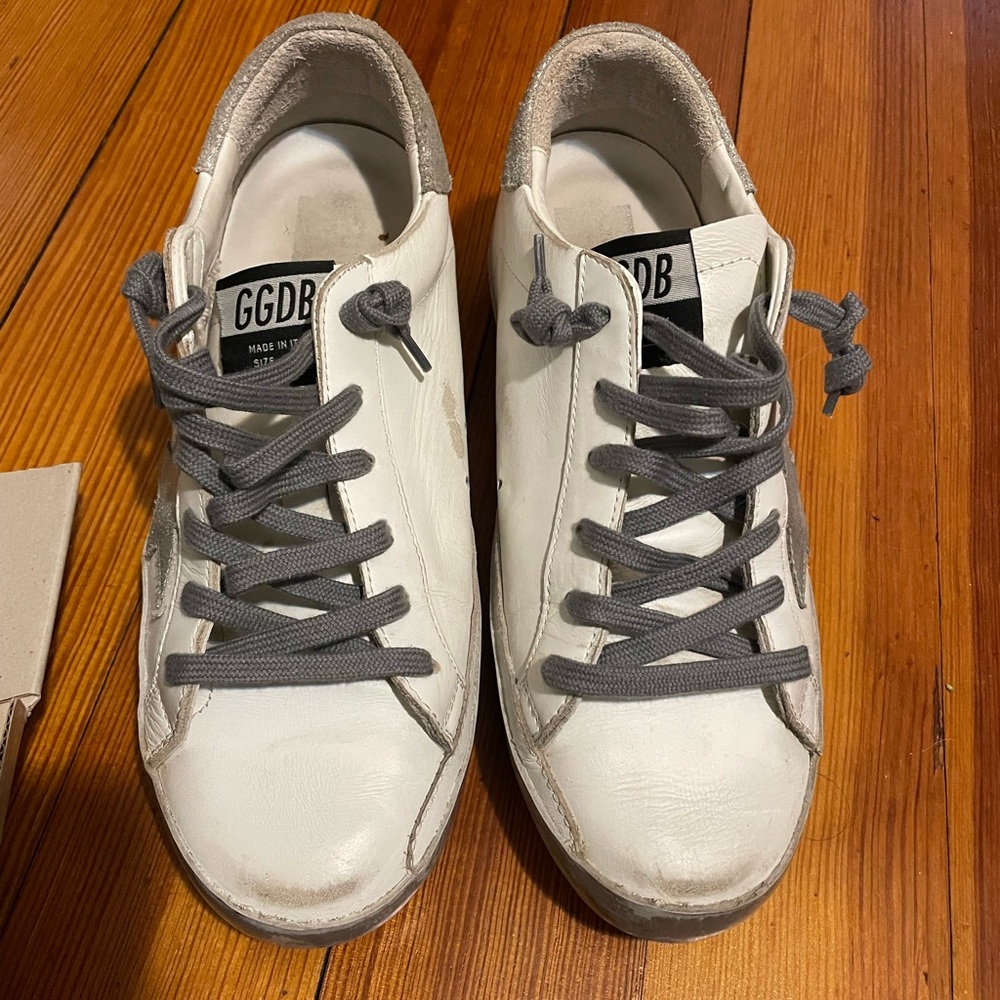 Golden Goose white/silver Classic Super Stars - 39
